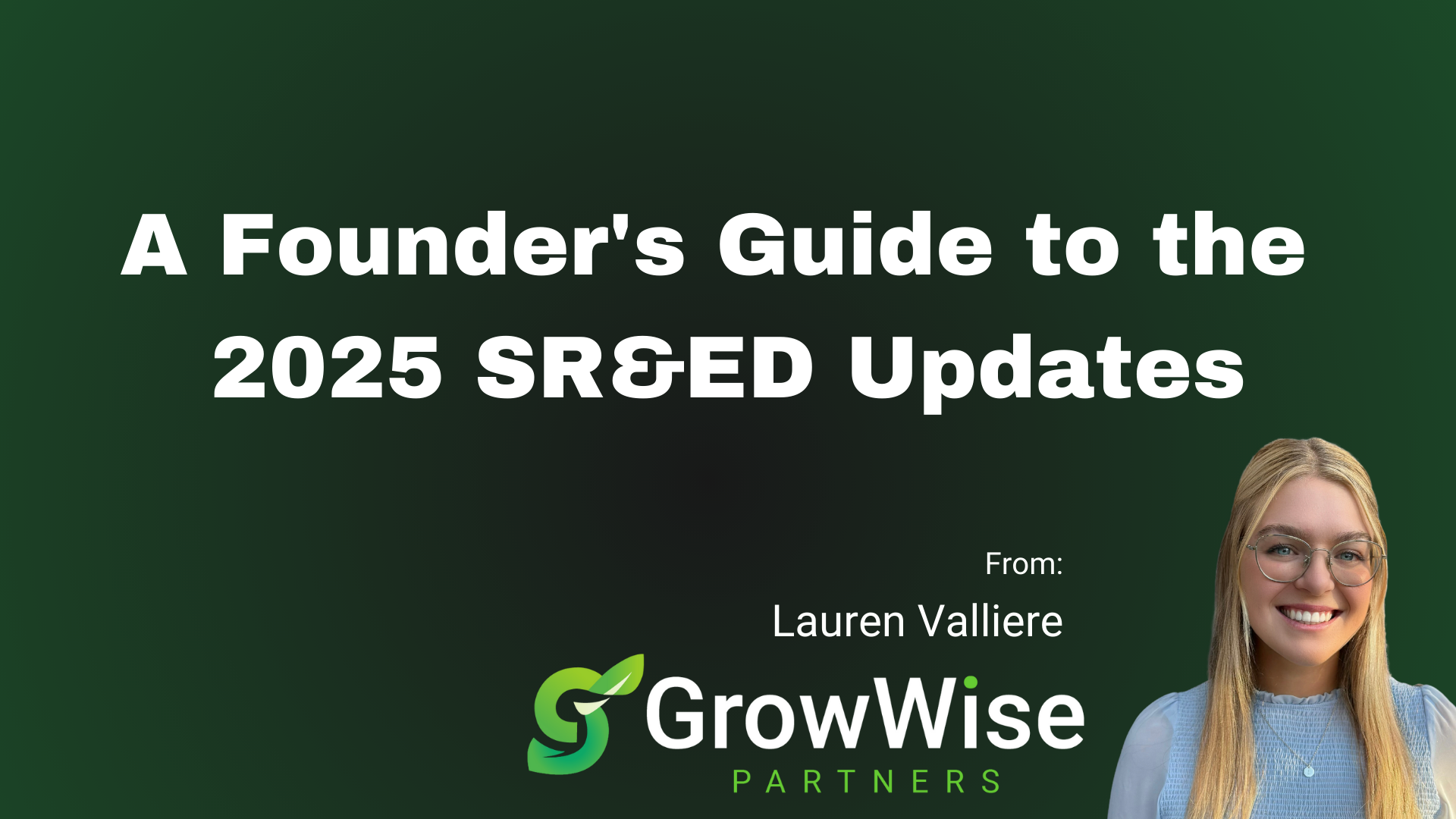 An image with a dark green background featuring white and light green text that reads, 