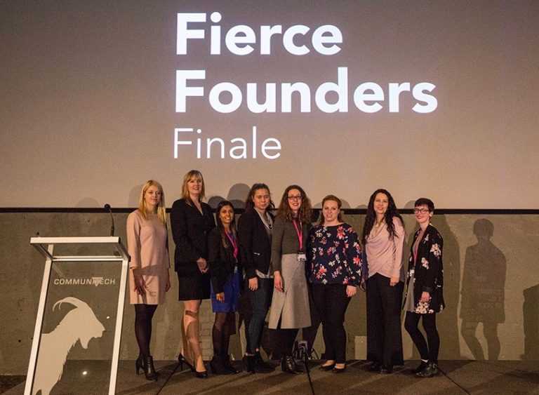 Competitors at the Fierce Founders pitch competition
