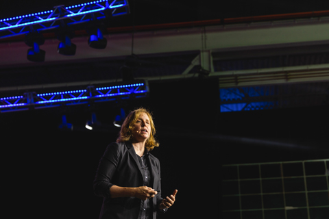 Megan Smith on stage at True North